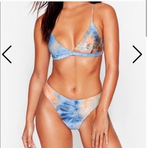 BRAND NEW Nasty Gal tie dye bikini
